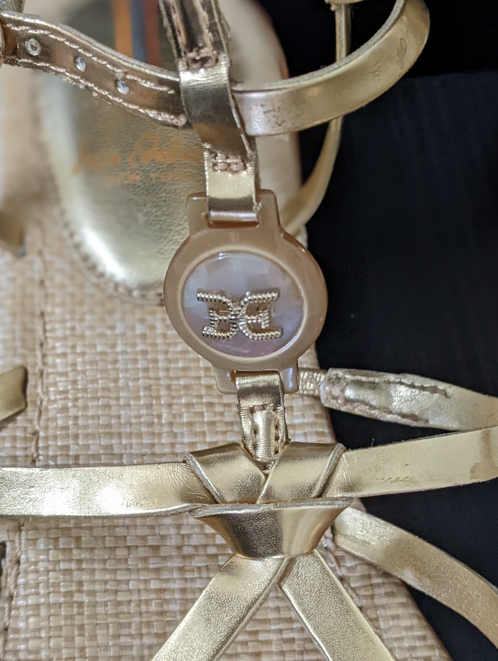 Sam Edelman Gwen Gold Strappy Gladiator Sandals - Picture 4 of 10